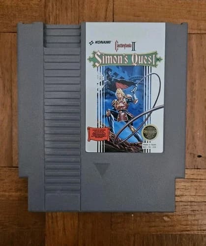 Castlevania 2 II Simons Quest (Nintendo NES, 1987) Cartridge Only Tested, Works