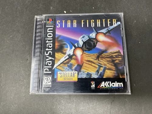 Star Fighter (Sony PlayStation 1, 1996) PS1 CIB Complete w/ Manual REG Tested