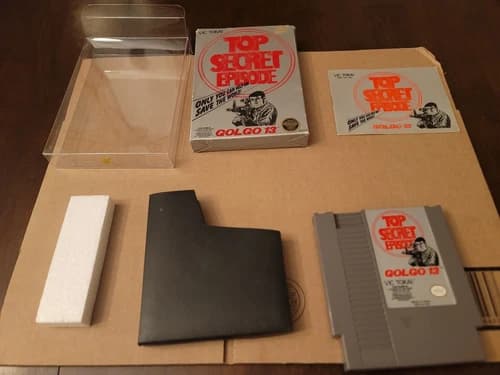 Golgo 13: Top Secret Episode (Nintendo NES, 1988) Box Manual Game - Tested!