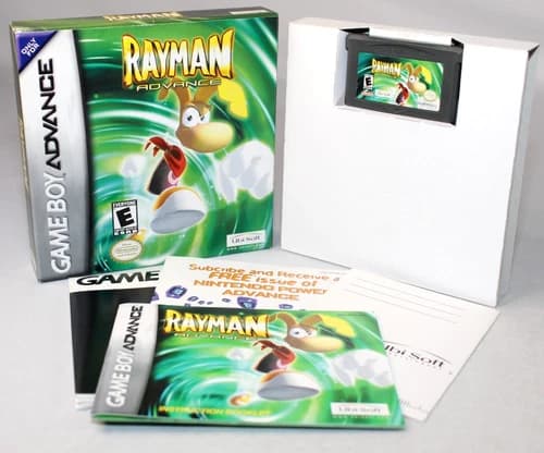 Rayman Advance GBA Game Boy Complete CIB Great Condition w/ Rare Reg Card!