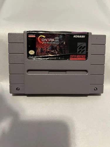 Contra III 3: The Alien Wars (Super Nintendo SNES,) Cartridge Only - Tested