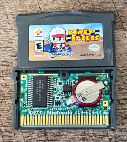 Krazy Racers (Nintendo Game Boy Advance) GBA - Authentic - Tested