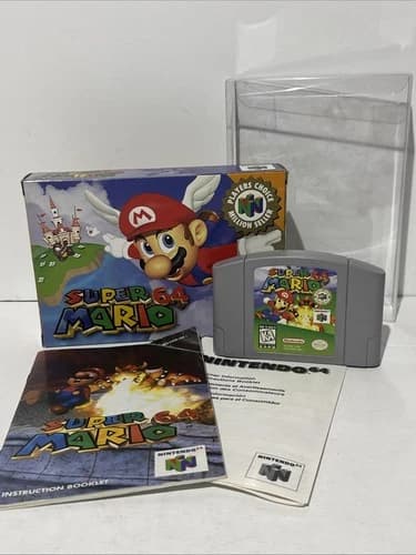 Super Mario 64 Nintendo N64 1999 Complete In Box With Manual CIB