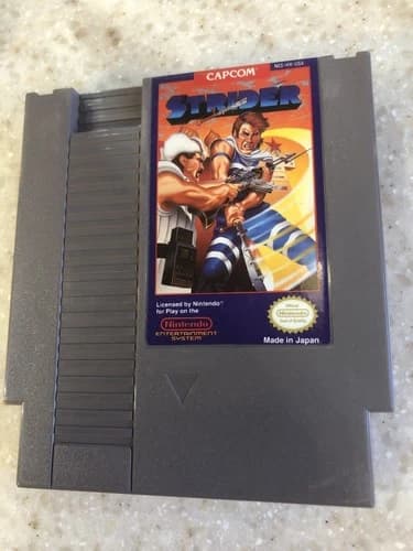 STRIDER ORIGINAL CLASSIC VIDEO GAME Nintendo System 1985 CARTRIDGE NES HQ
