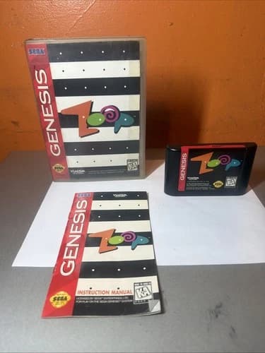 ZOOP (Sega Genesis, 1995) CIB Complete