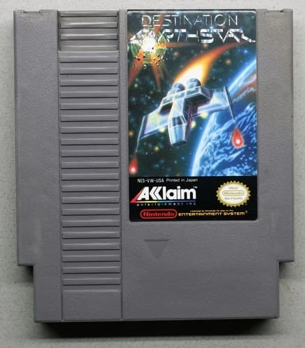 Destination Earthstar (Nintendo NES, 1990) Genuine OEM Authentic Tested Works