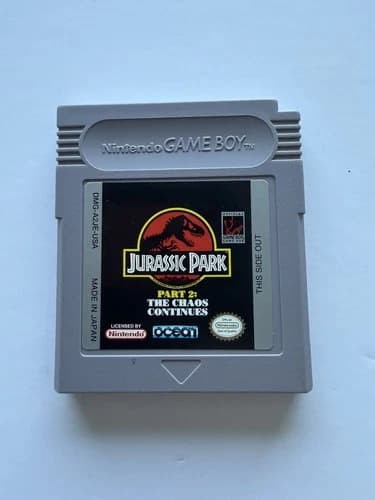 Jurassic Park Part 2 The Chaos Continues Nintendo Game Boy Game - tested working
