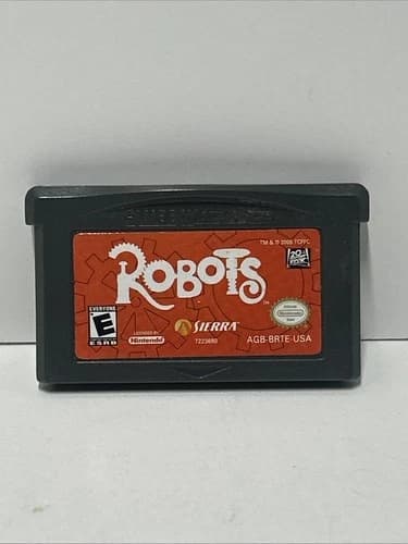 Robots Cartridge Nintendo Game Boy Advance SP GBA Authentic Tested