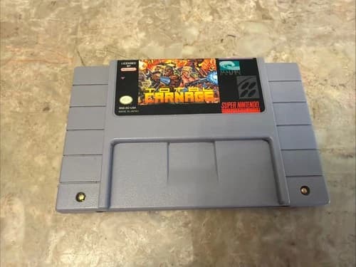 Total Carnage (Super Nintendo SNES, 1993) Tested Working