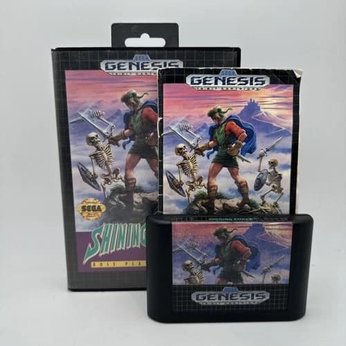 Shining Force Sega Genesis 1992 Complete in Box with Manual