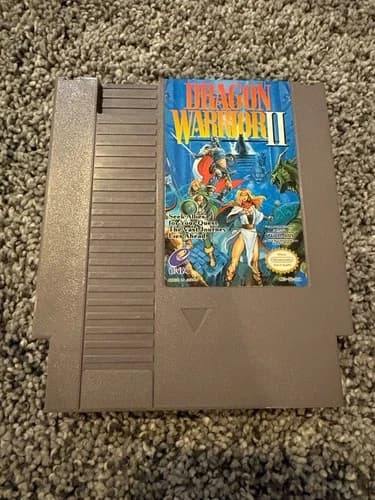 Dragon Warrior II Nintendo NES 1990 Video Game Cartridge Only Tested Working