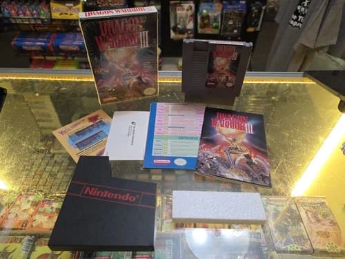 Dragon Warrior III 3 Nintendo NES Box Manual Map Complete
