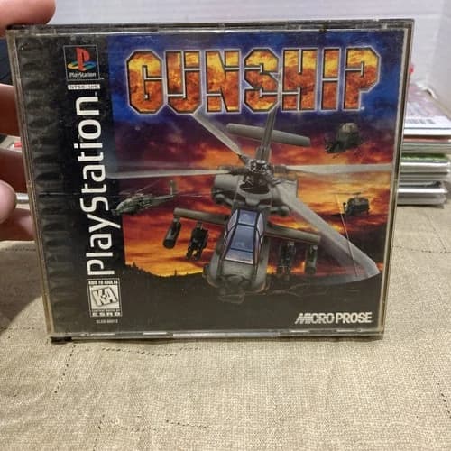 1996 Gunship PS1 Video Game Sony PlayStation 1 Complete w/ Manual CIB