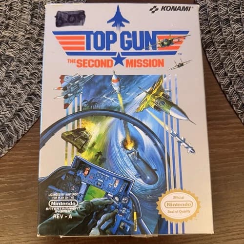 Top Gun 2 II The Second Mission NES Nintendo 1990 Complete CIB