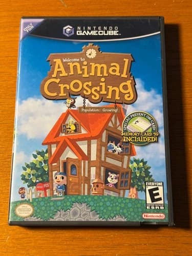Animal Crossing (Nintendo GameCube, Wii, 2002) CIB W/MEMORY CARD!