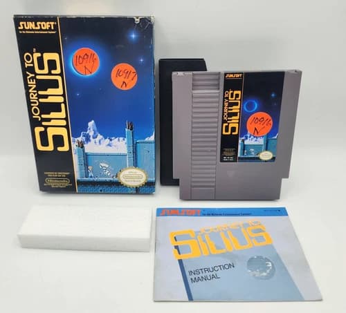 NES Journey to Silius CIB Complete In Box Nintendo *Former Rental*
