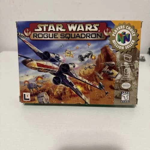 STAR WARS ROGUE SQUADRON N64 NINTENDO 64 COMPLETE CIB TESTED