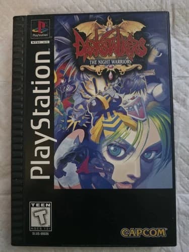 Darkstalkers The Night Warriors PlayStation PS1 Long Box Complete