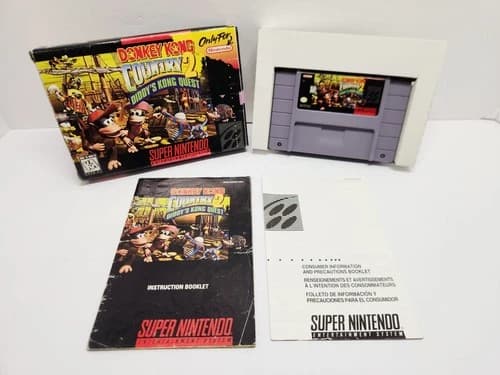 Donkey Kong Country 2: Diddy's Kong Quest SNES CIB Complete Authentic Tested