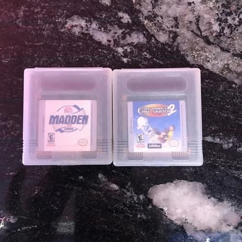 Tony Hawk's Pro Skater 2 (Nintendo Game Boy Color, 2000) And Madden 2001