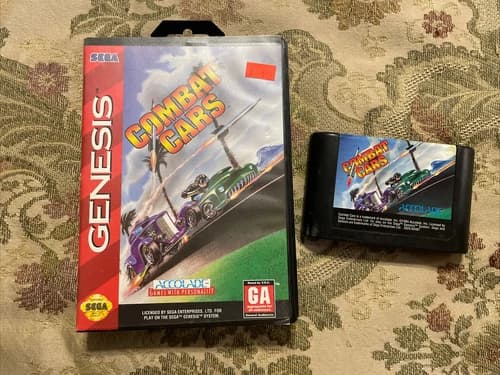 Combat Cars (Sega Genesis, 1994) Authentic !!