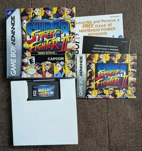 Super Street Fighter II Turbo Revival Gameboy Advance GBA Cib Complete Clean!!