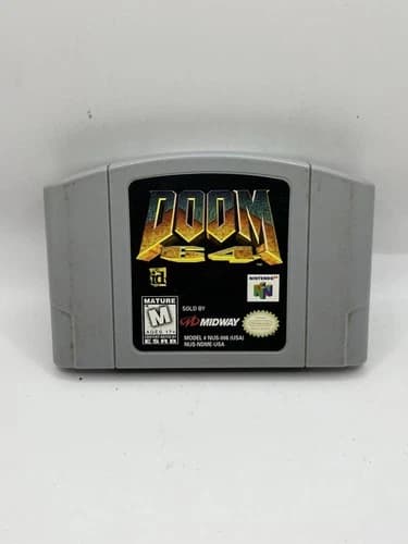 Doom 64 (Nintendo 64, 1997) Game Cart Only Midway Authentic Vintage N64