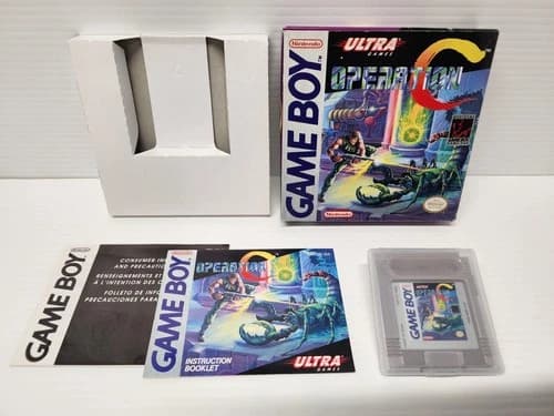 Operation C Nintendo Game Boy 1991 CIB Complete Box Game Manual Inserts Reg RARE