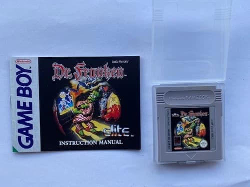 GAMEBOY DR. FRANKEN GAME WITH INSTRUCTIONS TESTED AND WORKING