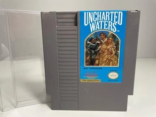 Uncharted Waters Nintendo NES Authentic Game Excellent Mint Pristine
