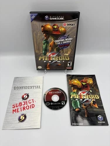 Metroid Prime Target - Nintendo GameCube - CIB Complete w/ Manual - Tested VG+