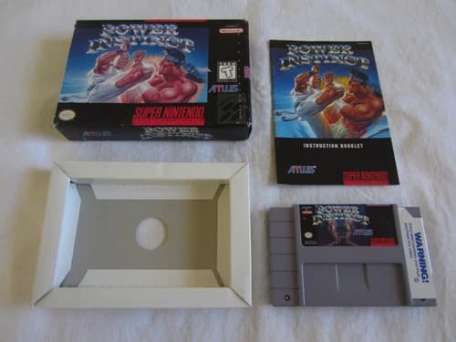 Power Instinct (SNES) Super Nintendo CIB Complete Box 1994 Atlus #2 RARE
