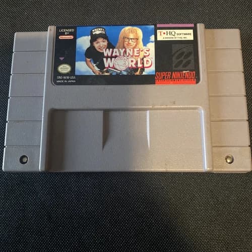 SNES Wayne's World for Super Nintendo SNES Game Party Time Excellent