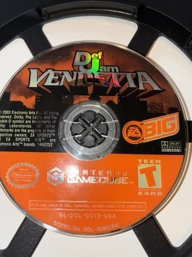 Def Jam Vendetta (Nintendo GameCube) Disc Only - TESTED WORKING