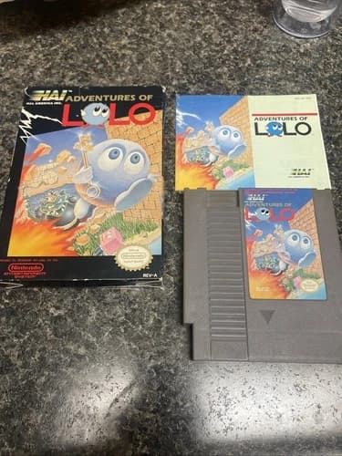 Adventures of Lolo (Nintendo Entertainment System, 1989) NES Complete In Box CIB