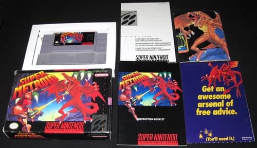 Super Metroid (Super Nintendo, SNES, 1994) Complete in Box CIB