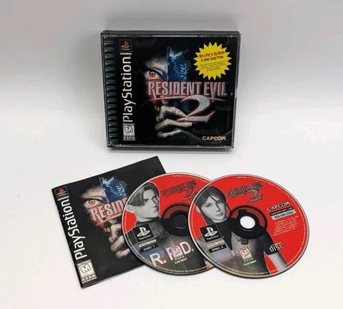 Resident Evil 2 (Sony Playstation/PS1, 1998, Capcom, Complete in Box/CIB)