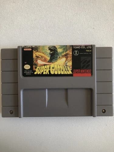 Super Godzilla Super Nintendo Entertainment System, 1993 Game Tested!!