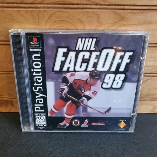 NHL FaceOff 98 (Sony PlayStation 1, 1997) PS1 Black Label Complete CIB - Tested
