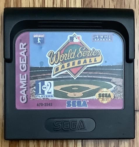 World Series Baseball Sega Game Gear Cartridge Game