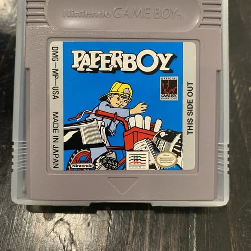 Vintage Paperboy Nintendo Game Boy Original Authentic Cleaned Works DMG-MP-USA