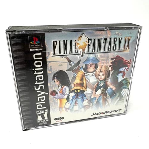 Final Fantasy 9 IX - PlayStation 1 PS1 - CIB Complete - Black Label