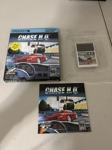 USED - TURBOGRAFX 16 - Chase H.Q. HQ for Turbo Grafx 16 CIB