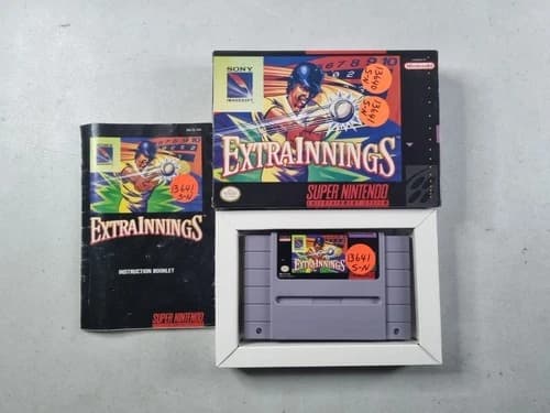 Extra Innings (SNES) Super Nintendo CIB Complete Box 1992 Sony RARE