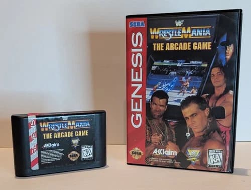Sega Genesis WWF Wrestlemania The Arcade Game