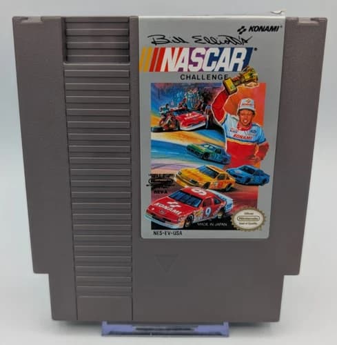 Bill Elliott's NASCAR Challenge (Nintendo NES, 1991) - Authentic - Tested