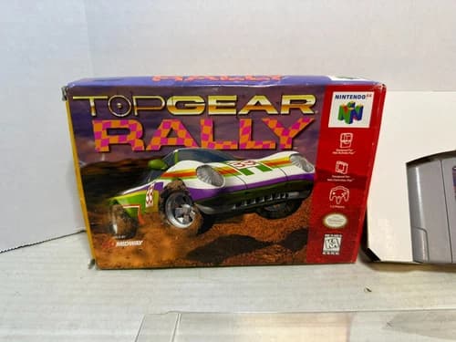 Top Gear Rally (Nintendo 64, 1997) used Complete in Box with protector