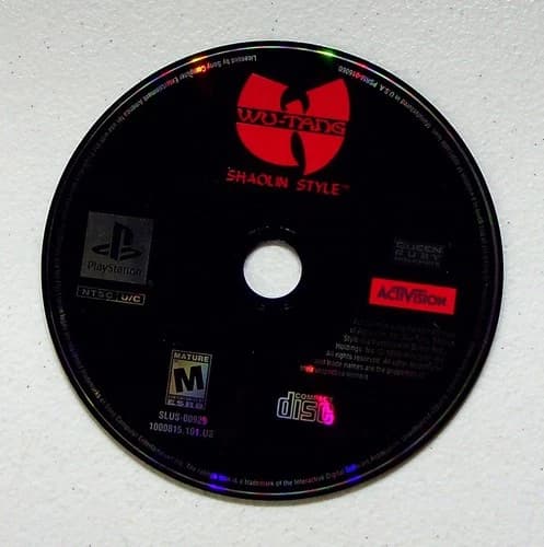 Wu-Tang Shaolin Style PlayStation PS1 Video Game NTSC Fighting Retro