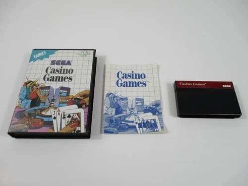 CASINO GAMES Sega Master System Game Complete Authentic!