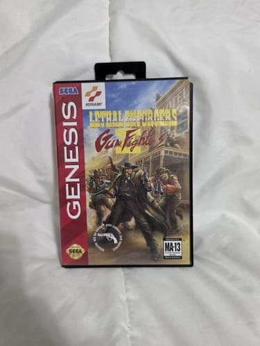 Lethal Enforcers II: Gun Fighters Sega Genesis Cib Complete Tested/Working
